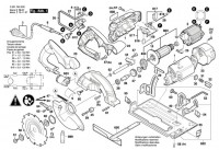 Bosch 3 601 F64 002 GKS 55 Circular hand saw Spare Parts